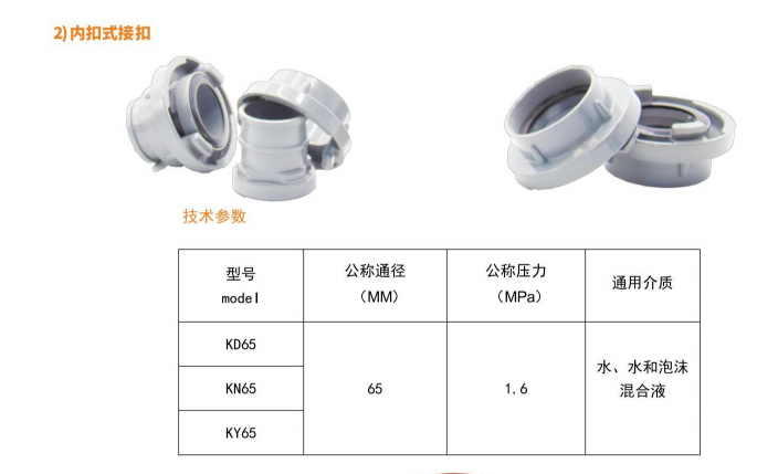 內(nèi)扣式接口 KD65適用介質(zhì)，怎么購買性價比高